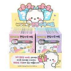 Woongie 隨機手帳裝飾 4款 x 3入 套組, 1套, 混合色