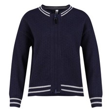 luxgolf 女款鏤空拉鍊防風針織外套 LB4W818W