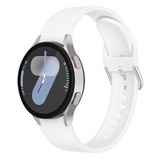 심플리로어 갤럭시워치 날개형 실리콘 스트랩 20mm, 1개, 화이트