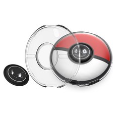 寶可夢GO Plus + 水晶硬殼全包覆 PC 保護殼 保護套, 單一商品, 1個, 透明