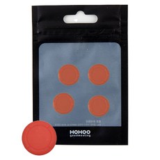 HOHOO 任天堂Switch OLED Lite Joy-Con 類比搖桿帽 4入, 單一商品, 1個, 螢光紅