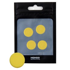 HOHOO 任天堂Switch OLED Lite Joy-Con 類比搖桿帽 4入, 單一商品, 1個, 檸檬黃
