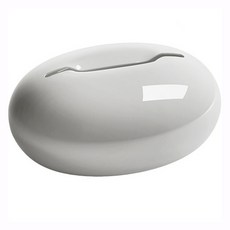 몬드스팟 원형 다이닝 휴지 케이스 22.7 x 17 x 10.9 cm RB20631, 아이보리, 1개