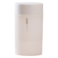 휴라이즈 미스트 미니가습기 휴대용 탁상용 LED 무드등 초음파 가습기 400ml, 화이트