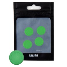 HOHOO 任天堂Switch OLED Lite Joy-Con 類比搖桿帽 4入, 單一商品, 1個, 螢光綠