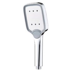 리빙이프 네모 바가지 샤워기, 1개, 크롬