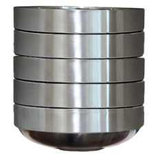 QUEEN SENSE BOO 不鏽鋼雙層大碗 中 12cm, 5個, 單一顏色