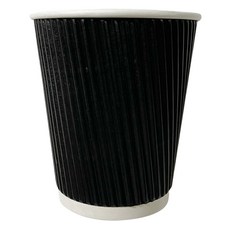 대한 3중 웨이브 블랙 종이컵 240ml, 1개, 50개입