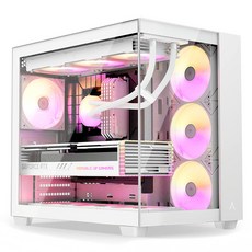 ABKO 藍鯨ARGB BTF中塔機殼 黑色 UD50, UD50(白色), 1個