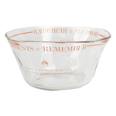 아데리아 레터링 글라스 화채볼, 오렌지, 1개