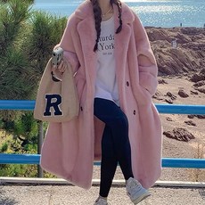 Goodif 女款 Brie 泰迪毛絨圈圈絨長版大衣