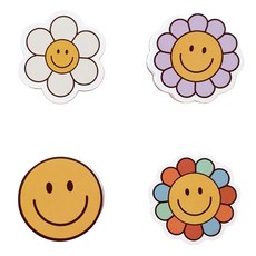 momsboard 磁性板擦4件組, 1套, 微笑雛菊紫色雛菊復古雛菊