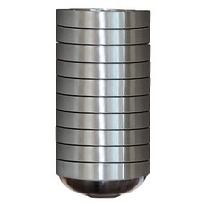 QUEEN SENSE BOO不鏽鋼雙層麵碗 大 21cm, 單一顏色, 10個