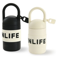 PRELUDE In Life提把式保溫瓶, 2個, 420ml, 黑色+象牙白