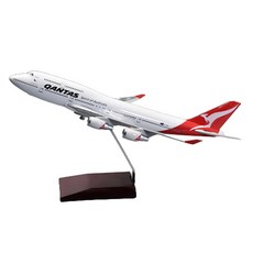 1:200 B747-400 澳洲航空 飛機模型 HF115612WH, 白色, 1個