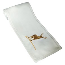 Top Pia鹿刺繡電子鋼琴用61鍵鍵盤套, 白色, 1個