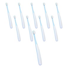 EGUEGU 寵物貓狗微細毛牙刷 流線型, 10個, 直線型(顏色隨機出貨)