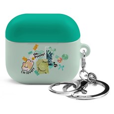 아이무이 냥이퍼피 에어팟4 하드 케이스 + 키링 세트, 키치웰시코기, 1세트
