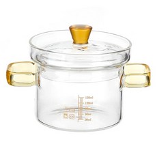 플라라 미니 내열유리 양수냄비 150ml, 9cm, 혼합색상, 1개