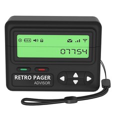 Gozibi BIBIPY 復古BB Call嗶嗶 AirPods 保護殼 + 掛繩組, 黑色, 1套, Airpods 4