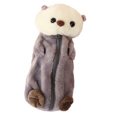 ARTJOY 毛茸茸海獺筆袋, 1個, 混色