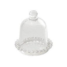 Cream Object迷你甜點圓頂盤子收納盒蓋子 小型 YY57142, 鐘, 1個