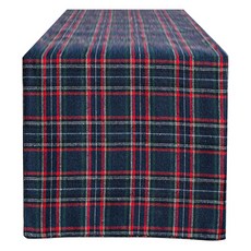 Block Mart 聖誕裝飾用格紋桌旗, type1, 1個, 30 x 180 cm