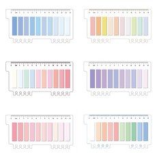 하비스페이스 플래그 인덱스 스티커 6종 세트, 1세트