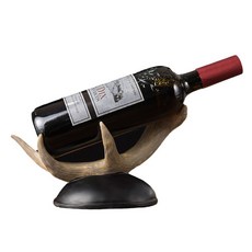 Mondspot 木質復古酒架 26.5 x 12.5 x 18.5 cm RB20616, 黑色, 1個