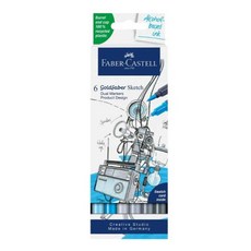 FABER-CASTELL 輝柏 Goldfaber 素描麥克筆 產品設計 6件組, 1套, 6色