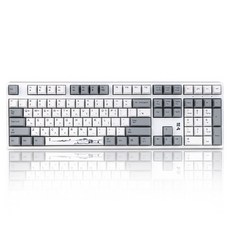 Deck Hassium 韓山 白色版 PBT 無LED, 銀軸, 白色, CBL-108XNW