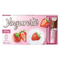 Yogurette 草莓優格樂脆棒, 100g, 1盒