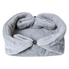 파스텔펫 반려동물 만두 극세사 매트, 그레이, 1개