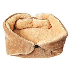 파스텔펫 반려동물 만두 극세사 매트, 베이지, 1개