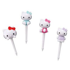 Skater Sanrio Hello Kitty 野餐午餐盒 decopick 4 件套, 1套, 4個