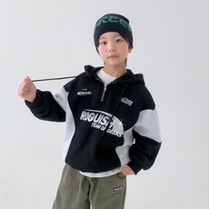 베리클로젯 남아용 기모 악동 라인 후드 보온 티셔츠