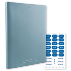 DASH&DOT 2025 日期型 Work & Week 專案計畫本, 1個, 煙燻藍