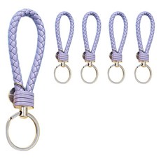 Khohimo PU皮革鑰匙圈 鑰匙扣 4W331, 5個, 淺紫色