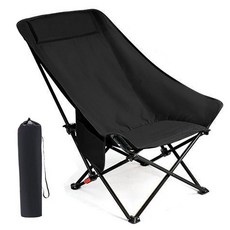 3段式極度舒適露營椅, 黑色, 1個