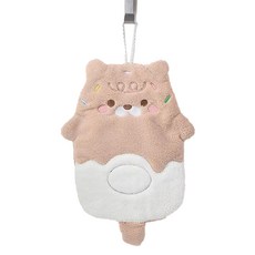 푸트로랩 큐트 애니멀 핸드 타월, 브라운, 1개