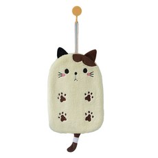 Futro Lab 貓咪腳印擦手巾, 1個, 綠色