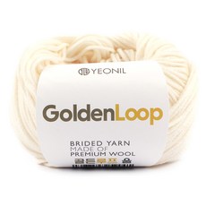 연일섬유 골든루프 울 뜨개실, 01 아이보리, 1개