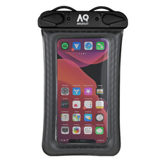 aqurun 可漂浮水面一鍵式手機防水袋 WP-AQ10, 黑色, 1個
