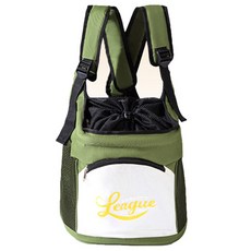 REDPUPPY 狗狗布蘭特前背包, 深橄欖色, 1個