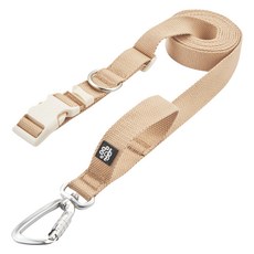 Mungtem 狗狗登山扣免持牽繩, 粉米色, 1個