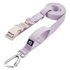 Mungtem 狗狗登山扣免持牽繩, 粉紫色, 1個