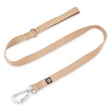 멍템 강아지 카라비너 리드줄, 파스텔베이지, 1개