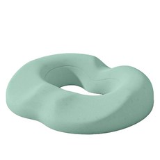 Ez2mk 四季3D減壓記憶棉甜甜圈坐墊 A180, 綠色, 1個