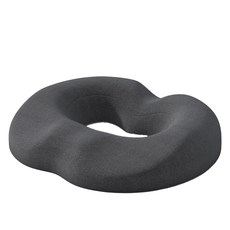 Ez2mk 四季3D減壓記憶棉甜甜圈坐墊 A180, 深灰色, 1個