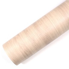 ROSEROSA 奢華木質室內裝飾貼膜 木紋貼紙 PW116, 米棕色, 寬 60cm x 長 10m